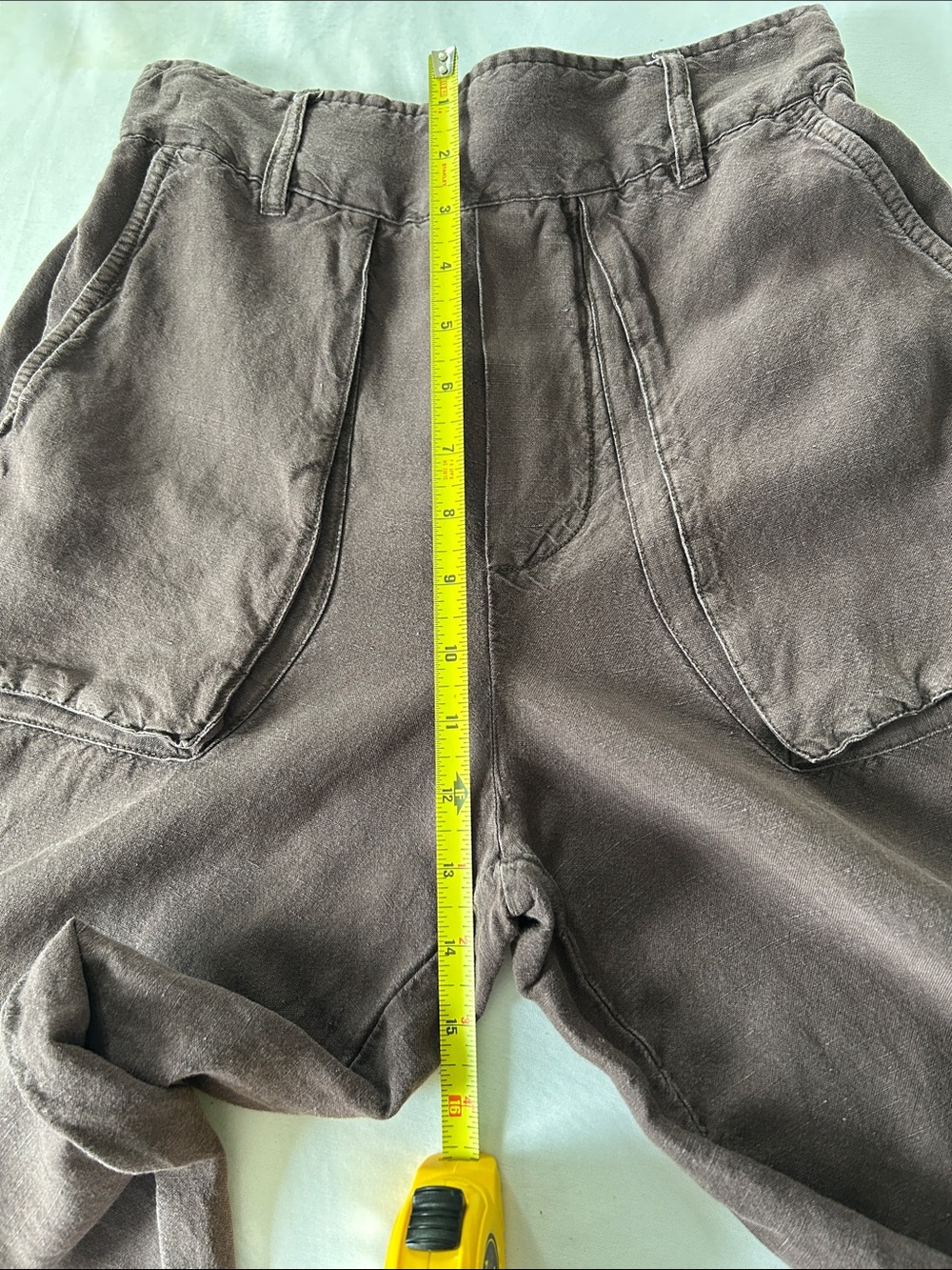 Wide Leg Utility Pants in Cocoa Brown - Picture 4 of 10